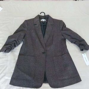 NWT Calvin Klein Women Scrunch Sleeve Blazer Size 10